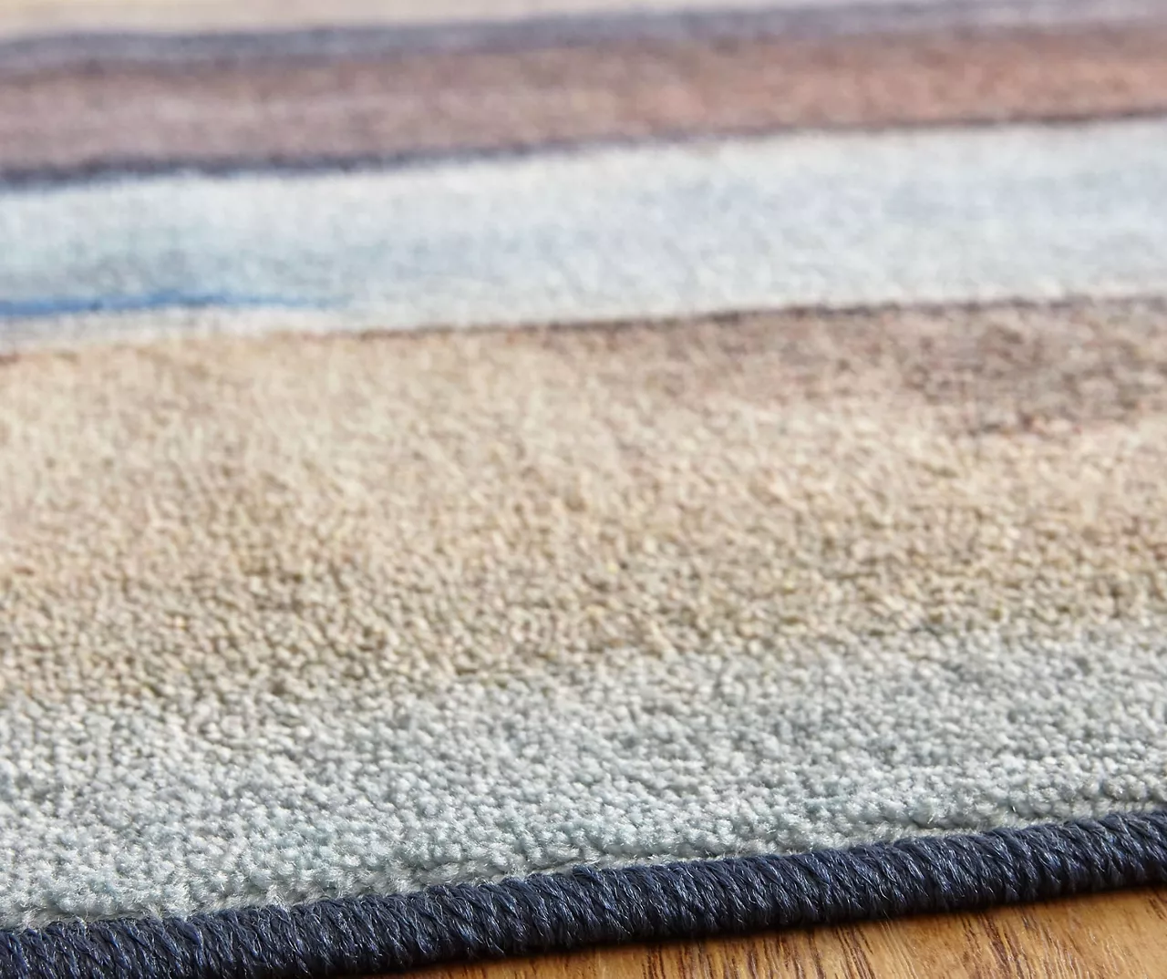 Brush Strokes Water Blue & Yellow Abstract Area Rug, (5' X 8') 8 Brush Strokes Water Blue & Yellow Abstract Area Rug, (5' X 8') - Image 8