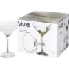 Vivid Martini 4-Piece Glassware Set