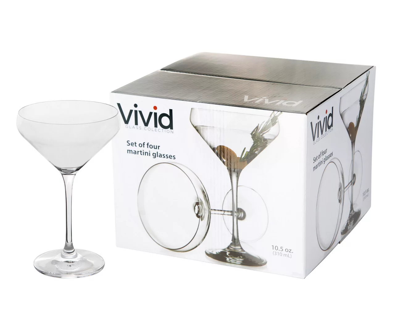 Vivid Martini 4-Piece Glassware Set 1 Vivid Martini 4-Piece Glassware Set