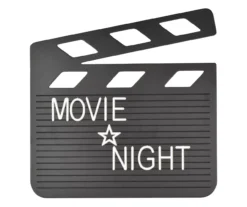 Black Clapperboard Letter Board