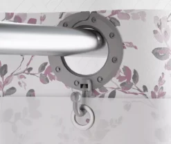 Purple Watercolor Botanical EZ-Up Fabric Shower Curtain 8 Purple Watercolor Botanical EZ-Up Fabric Shower Curtain -Cuisinart Store 810603337 A8 3 1