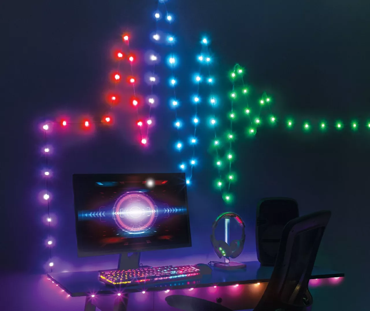 32.8' Multi-Color Color Flow Sound-Reactive LED Strip 2 32.8' Multi-Color Color Flow Sound-Reactive LED Strip - Image 2