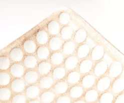 24" White Pressed Circle Rectangular Decorative Tray 5 24" White Pressed Circle Rectangular Decorative Tray -Cuisinart Store 810603715 A8 2