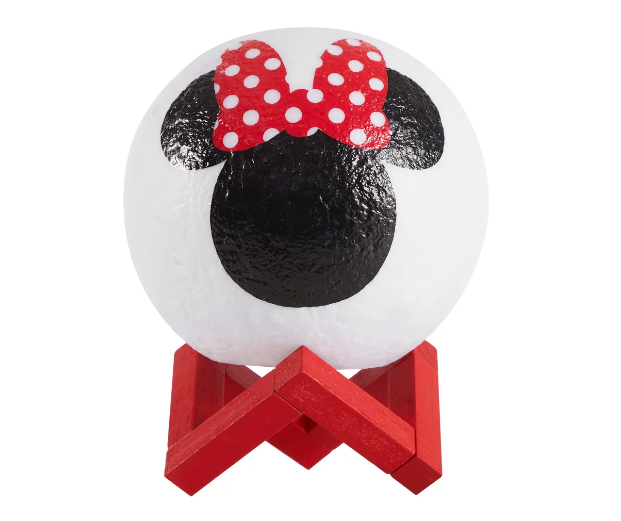 Disney Red Minnie Mouse Silhouette Multi-Color Moon Lamp 1 Disney Red Minnie Mouse Silhouette Multi-Color Moon Lamp