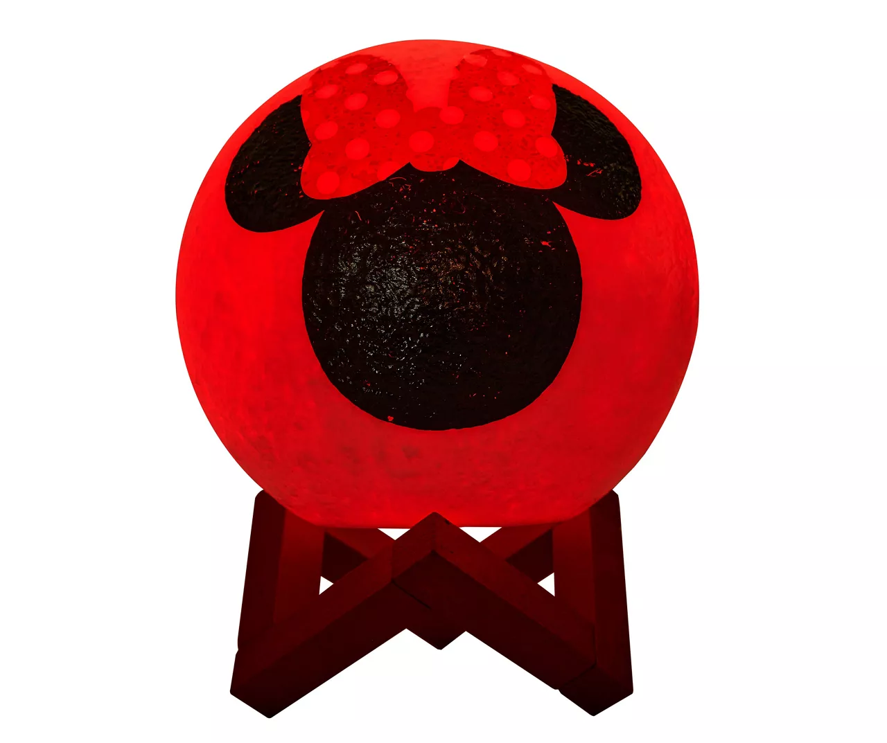 Disney Red Minnie Mouse Silhouette Multi-Color Moon Lamp 3 Disney Red Minnie Mouse Silhouette Multi-Color Moon Lamp - Image 3