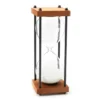 Sand Hourglass Wood & Metal Tabletop Decor 