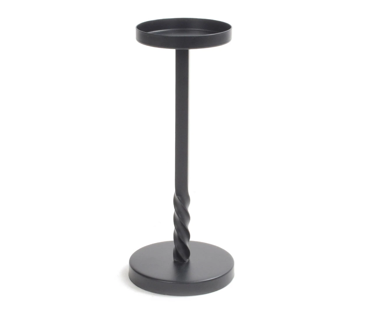 10" Black Twisted Metal Pillar Candle Holder 1 10" Black Twisted Metal Pillar Candle Holder