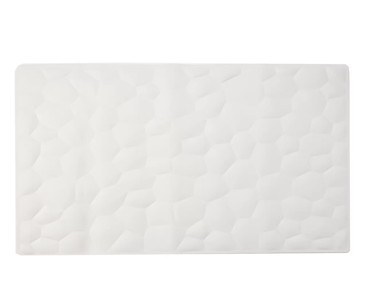 White Pebble Soft Rubber Bath Mat 1 White Pebble Soft Rubber Bath Mat