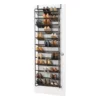 Gunmetal 36-Pair Over-the-Door Shoe Rack