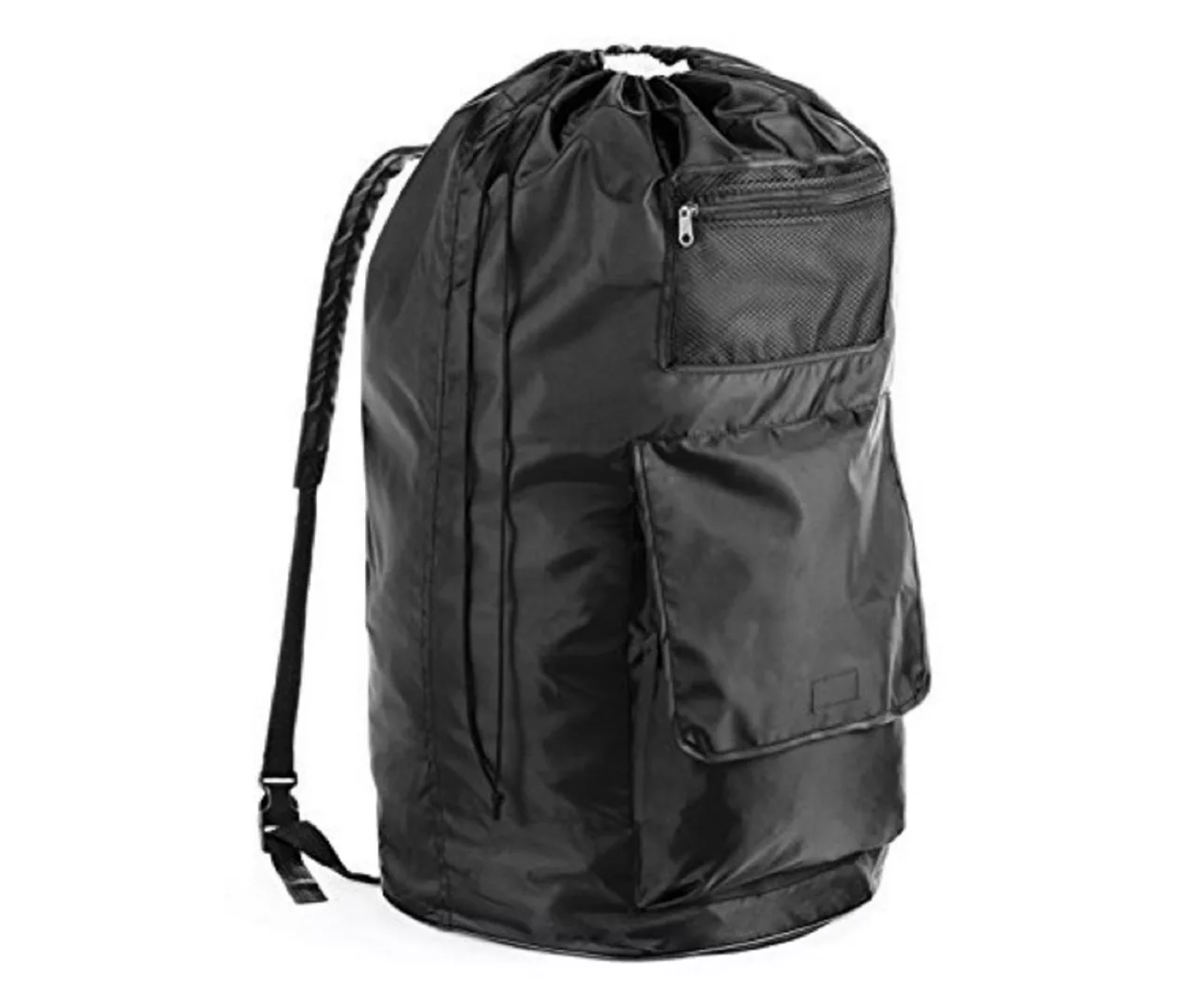 Black Dura-Clean Laundry Backpack 1 Black Dura-Clean Laundry Backpack