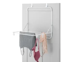 White Folding Over-the-Door Drying Rack
