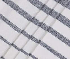 Amari White & Navy Stripe Light-Filtering Rod Pocket Curtain Panel, (95") 10 Amari White & Navy Stripe Light-Filtering Rod Pocket Curtain Panel, (95") -Cuisinart Store 810605558 810605559 810605560 A8 3