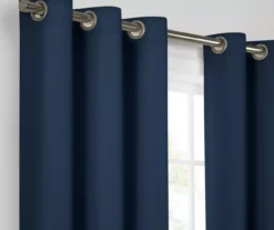Kendall Denim Blue Blackout Grommet Curtain Panel, (63") 11 Kendall Denim Blue Blackout Grommet Curtain Panel, (63") -Cuisinart Store 810605567 810605568 810605600 A8 4 1