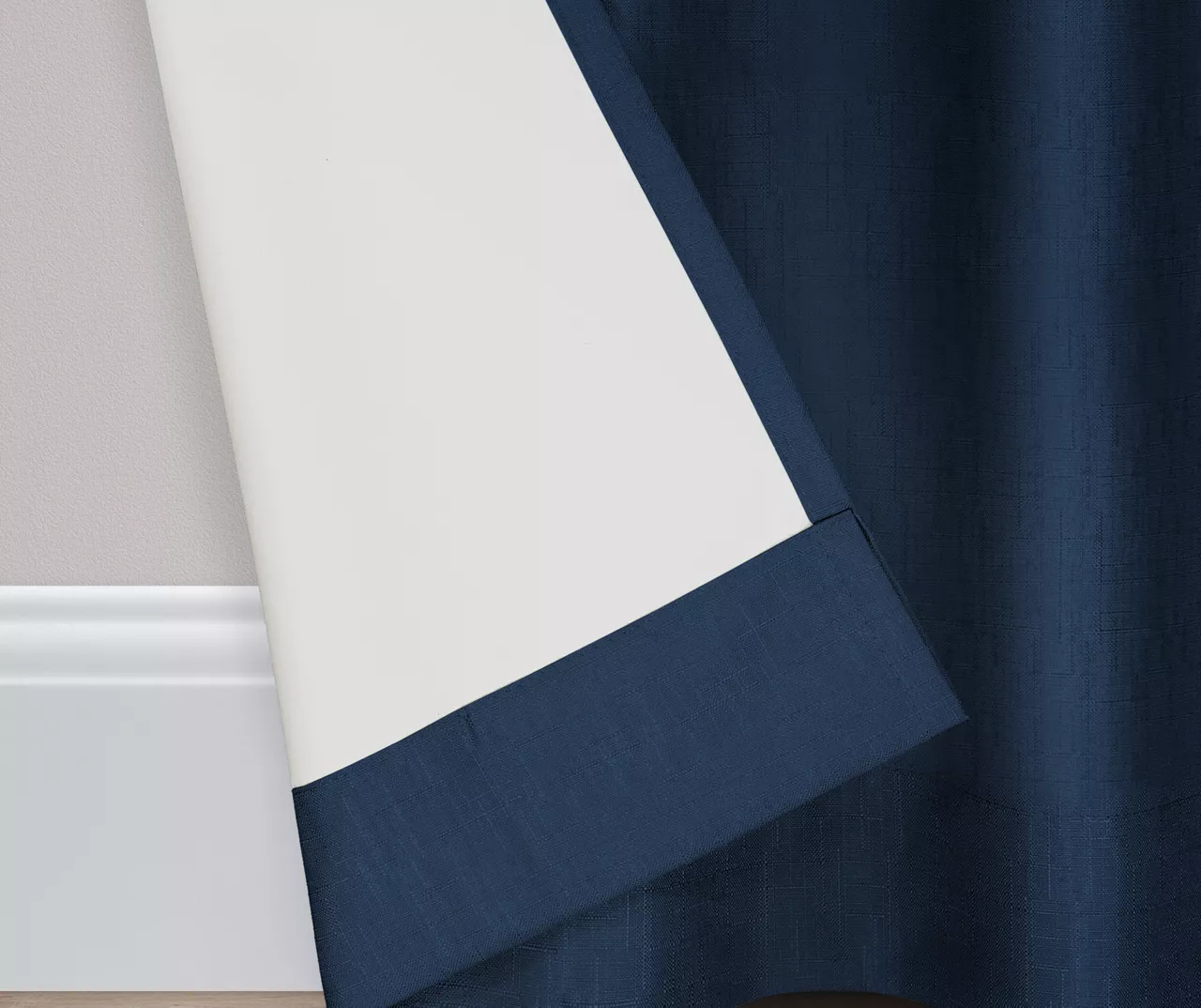 Kendall Denim Blue Blackout Grommet Curtain Panel, (63") 6 Kendall Denim Blue Blackout Grommet Curtain Panel, (63") - Image 6