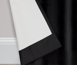 Kendall Black Blackout Grommet Curtain Panel, (84") 13 Kendall Black Blackout Grommet Curtain Panel, (84") -Cuisinart Store 810605592 810605593 810605594 A8 6