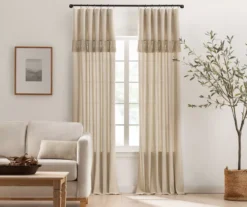 Mercantile Lucinda Light-Filtering Ring-Top Valance