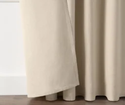 Lucinda Beige Light-Filtering Ring-Top Valance, (84") -Cuisinart Store 810605632 810605633 810605634 810605635 A8 5 1