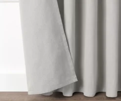 Lucinda Gray Light-Filtering Ring-Top Valance, (108") -Cuisinart Store 810605636 810605637 810605638 810605639 A8 4