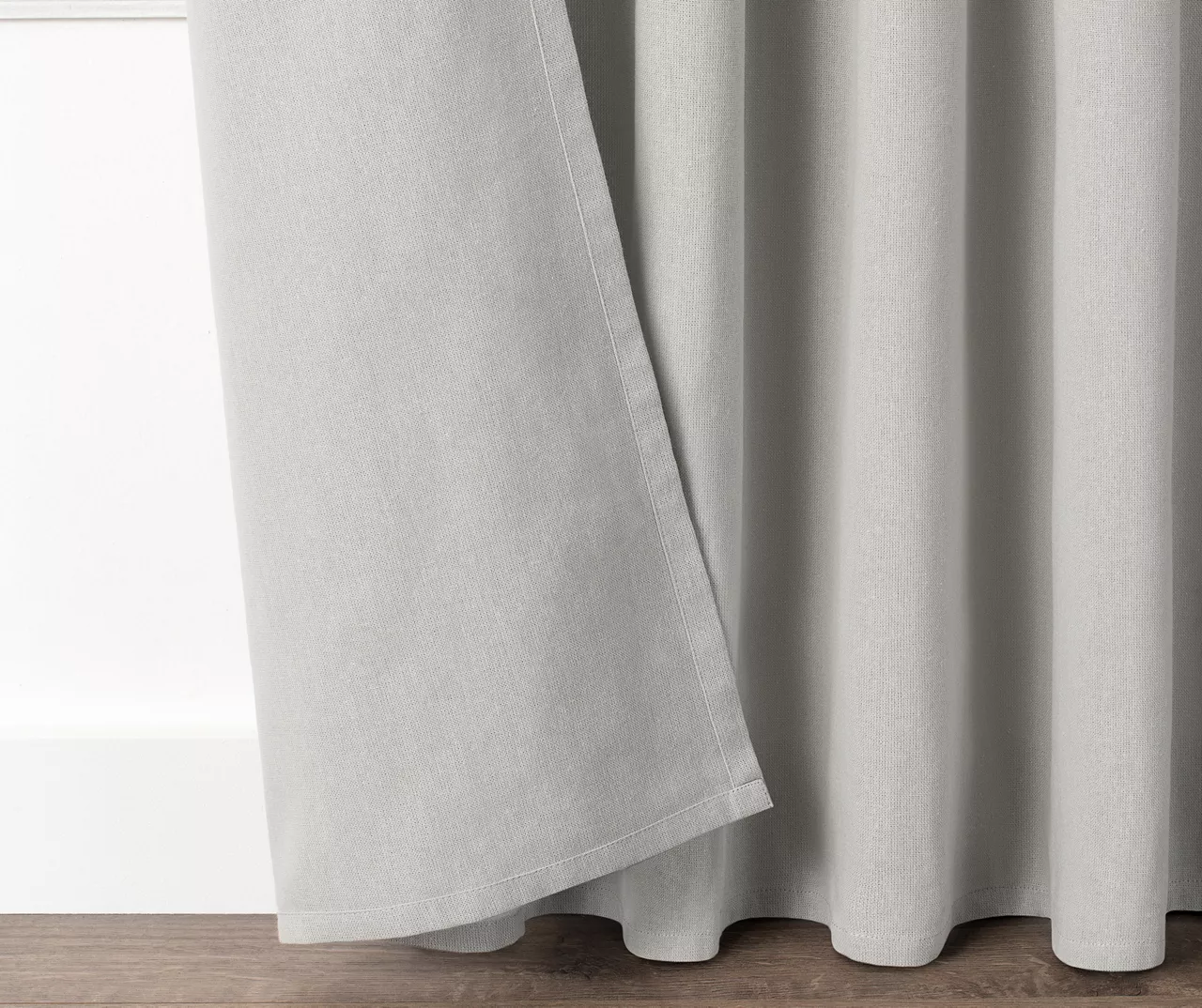 Lucinda Gray Light-Filtering Ring-Top Valance, (84") 4 Lucinda Gray Light-Filtering Ring-Top Valance, (84") - Image 4