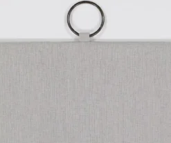 Lucinda Gray Light-Filtering Ring-Top Valance, (63") -Cuisinart Store 810605636 810605637 810605638 810605639 A8 6 3