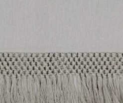 Lucinda Gray Light-Filtering Ring-Top Valance, (95") -Cuisinart Store 810605636 810605637 810605638 810605639 A8 7 1