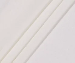 Lucinda Ivory Light-Filtering Ring-Top Valance, (84") -Cuisinart Store 810605640 810605641 810605642 810605643 A8 3 1