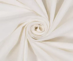 Lucinda Ivory Light-Filtering Ring-Top Valance, (95") -Cuisinart Store 810605640 810605641 810605642 810605643 A8 8 2