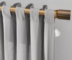 Ardmore Gray Tassel-Accent Light-Filtering Rod Pocket Curtain Panel, (108") 15 Ardmore Gray Tassel-Accent Light-Filtering Rod Pocket Curtain Panel, (108") -Cuisinart Store 810605644 810605645 810605646 810605647 A8 6 1