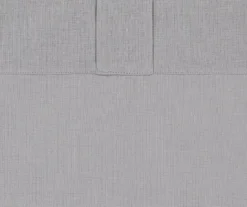 Ardmore Gray Tassel-Accent Light-Filtering Rod Pocket Curtain Panel, (95") -Cuisinart Store 810605644 810605645 810605646 810605647 A8 8 3