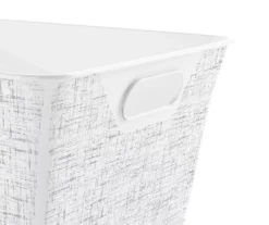 White Printed Tweed Pattern Storage Bin, (15.5") -Cuisinart Store 810605879 A8 4