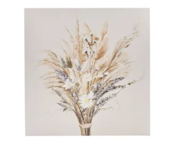 Wildflower Bouquet Wall Canvas, (18" X 18")