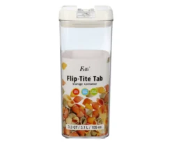 Felli Flip-Tite Tab Storage Container, 3.3 Qt.