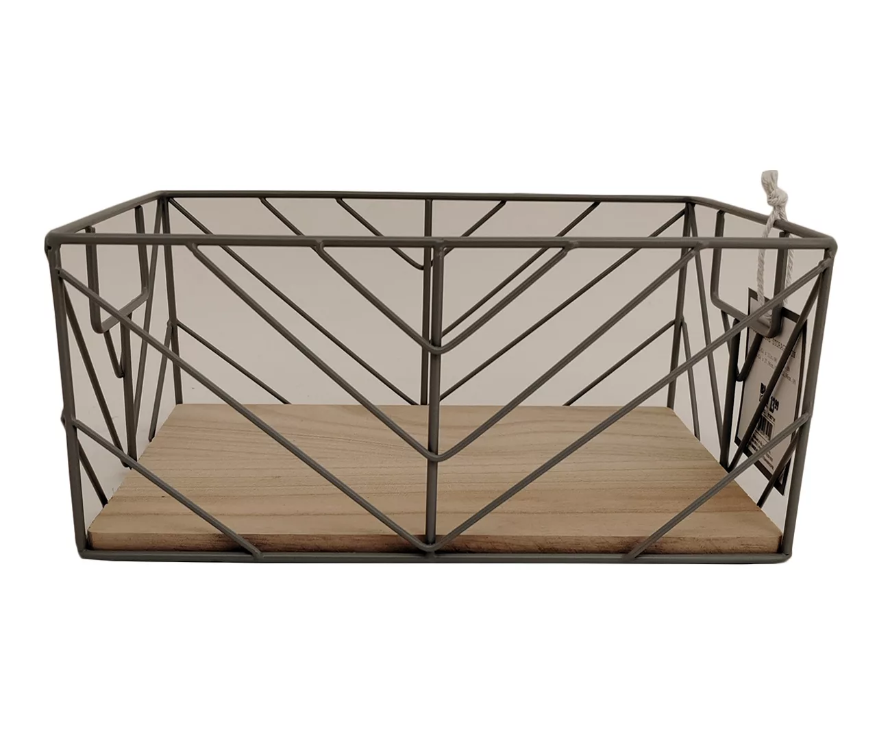 Wire Chevron Grid Storage Bin 5 Wire Chevron Grid Storage Bin - Image 5