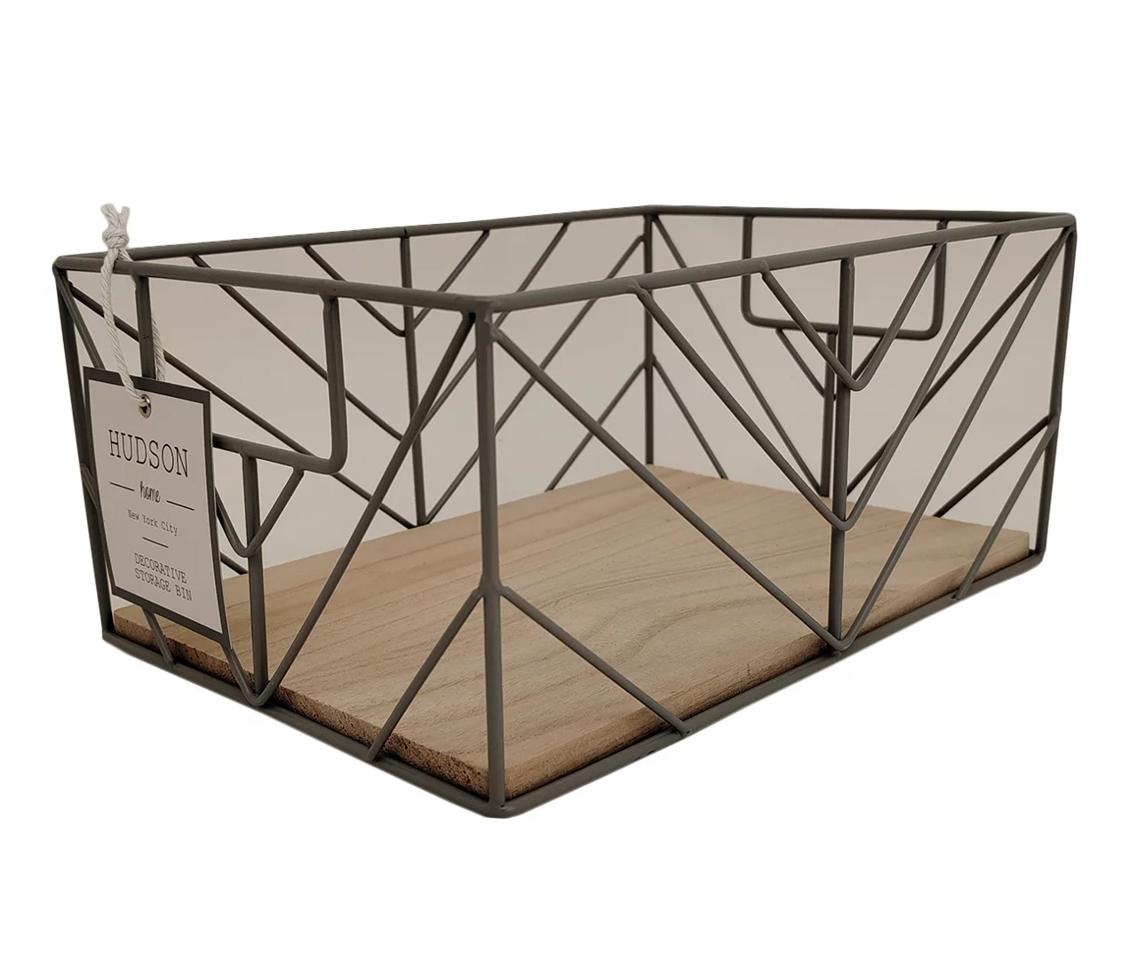 Wire Chevron Grid Storage Bin 6 Wire Chevron Grid Storage Bin - Image 6