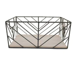 Wire Chevron Grid Storage Bin