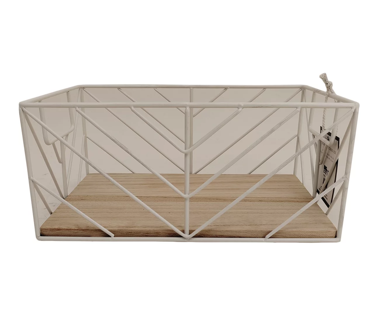 Wire Chevron Grid Storage Bin 7 Wire Chevron Grid Storage Bin - Image 7