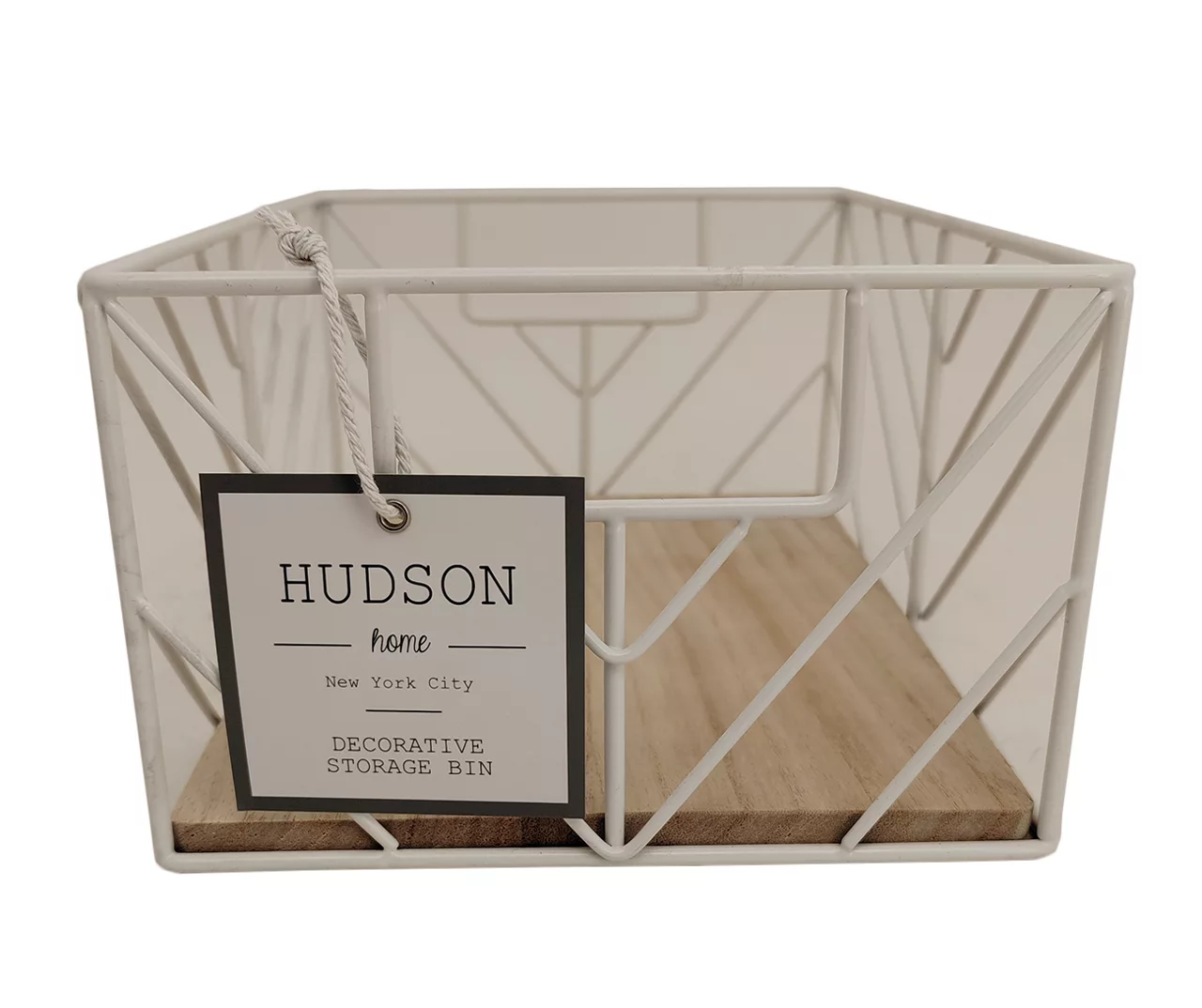 Wire Chevron Grid Storage Bin 3 Wire Chevron Grid Storage Bin - Image 3