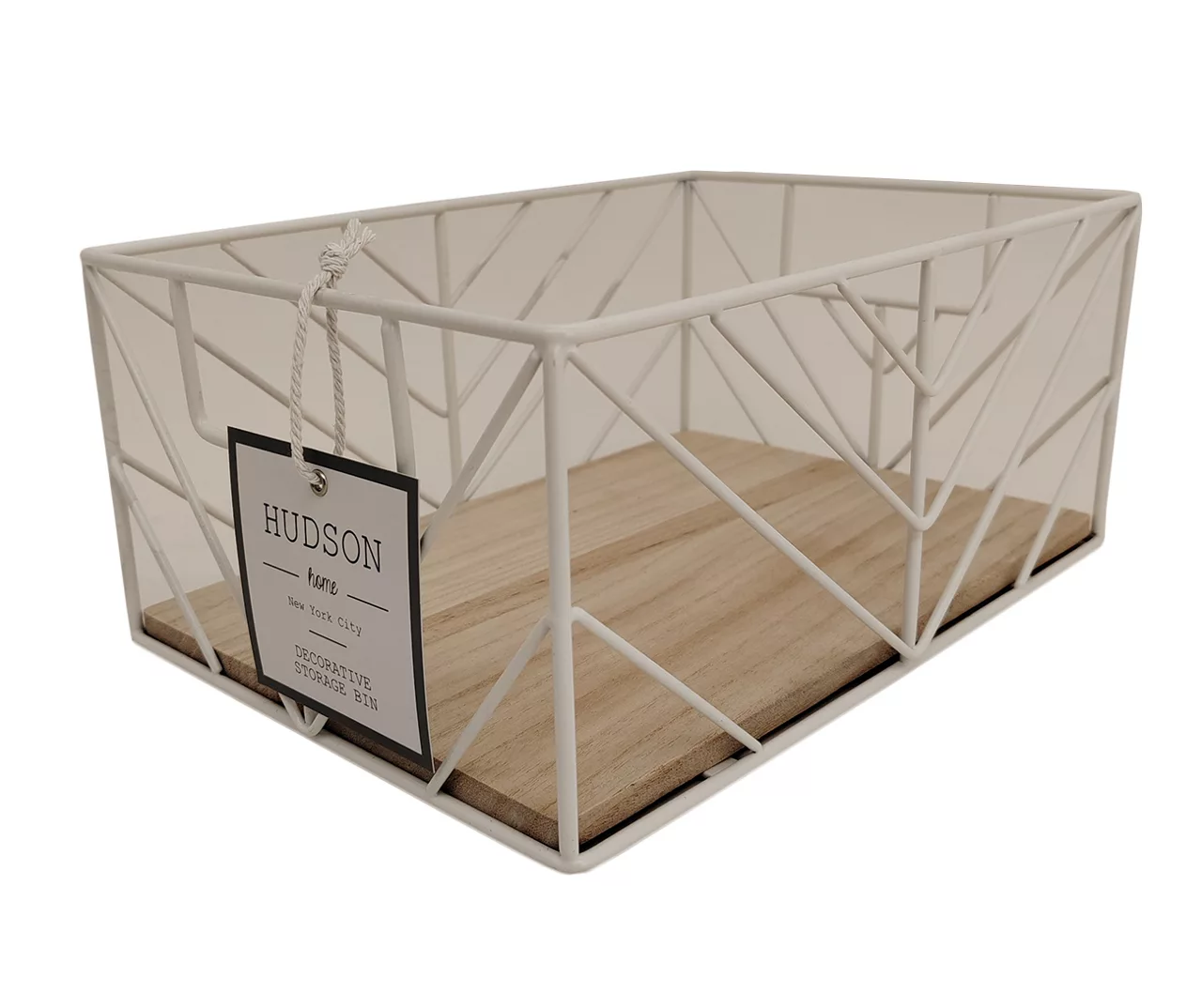 Wire Chevron Grid Storage Bin 8 Wire Chevron Grid Storage Bin - Image 8