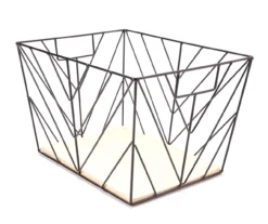 Tapered Wire Grid Storage Bin