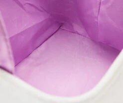 Euphoric Expression White & Purple Lilac Canvas Storage Tote -Cuisinart Store 810607911 A8 2