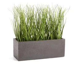 Green Artificial Grass With Dark Gray Rectangle Pot -Cuisinart Store 810608393 A1 1