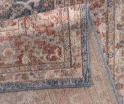 Caitlyn Blue & Red Persian Ornamental Bordered Area Rug -Cuisinart Store 810608527 810608555 810608556 A8 9