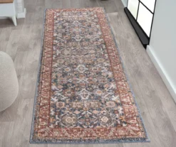 Caitlyn Blue & Red Persian Ornamental Bordered Area Rug -Cuisinart Store 810608528 A0 1