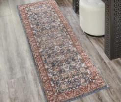Caitlyn Blue & Red Persian Ornamental Bordered Area Rug -Cuisinart Store 810608528 A1 2