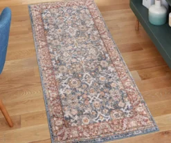 Caitlyn Blue & Red Persian Ornamental Bordered Area Rug -Cuisinart Store 810608528 A1 3