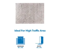 Sophie Talas Cream Trellis Area Rug, (3' X 5') -Cuisinart Store 810608565 810608566 B0 13