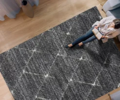 Sophie Talas Gray & Cream Trellis Area Rug, (3' X 5') -Cuisinart Store 810608567 810608568 810608569 810608570 A0 3