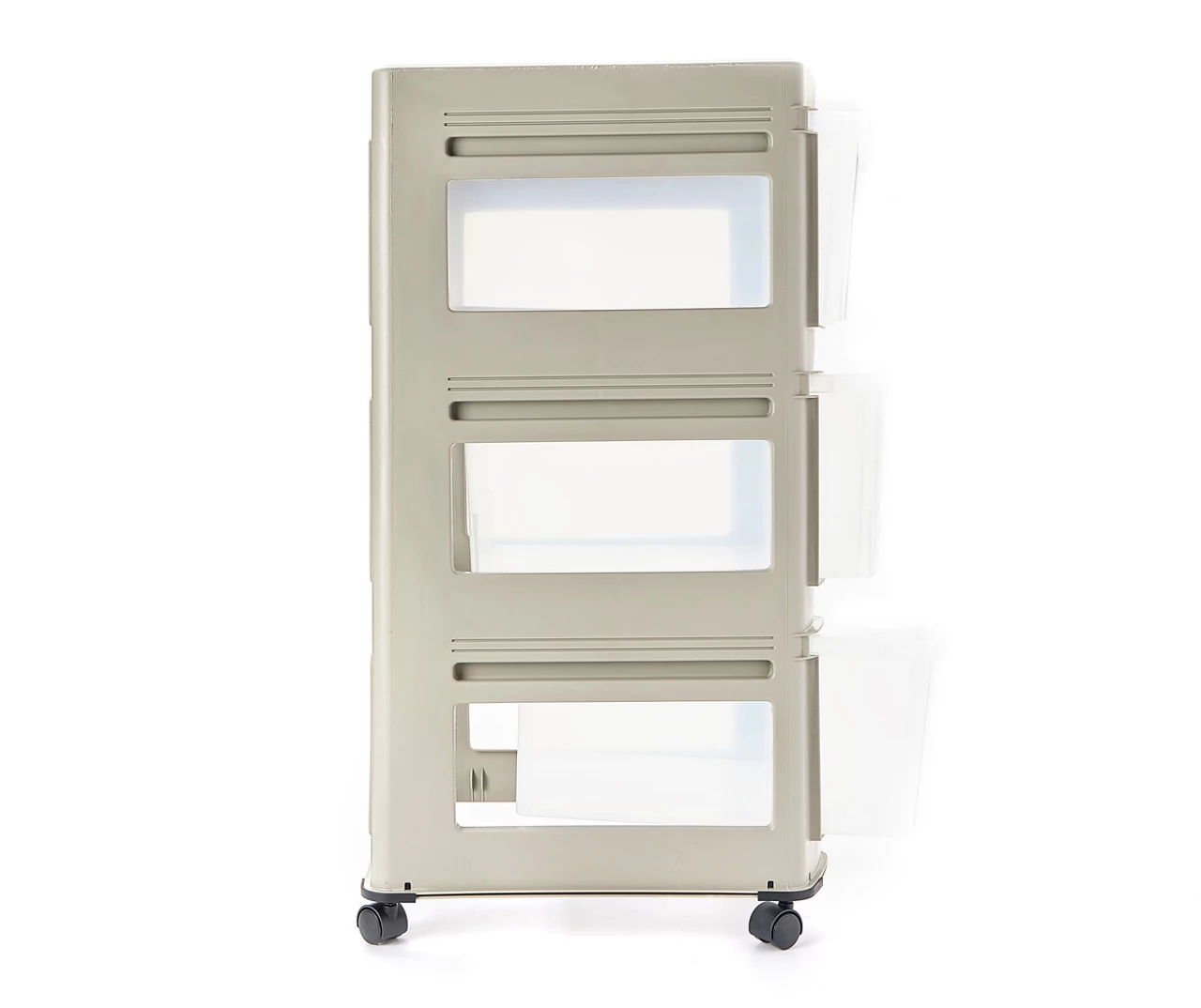 Pumice Gray 3-Drawer Cart 3 Pumice Gray 3-Drawer Cart - Image 3