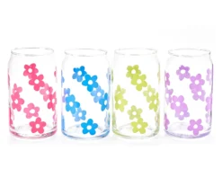 Daisy Can 4-Piece Glassware Set