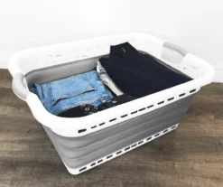Gray Collapsible Laundry Basket -Cuisinart Store 810609386 B0 4
